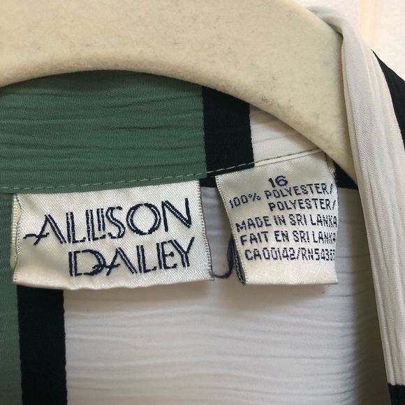 Vintage Allison Daley Textured Short Sleeve Blouse - Picture 5 of 5